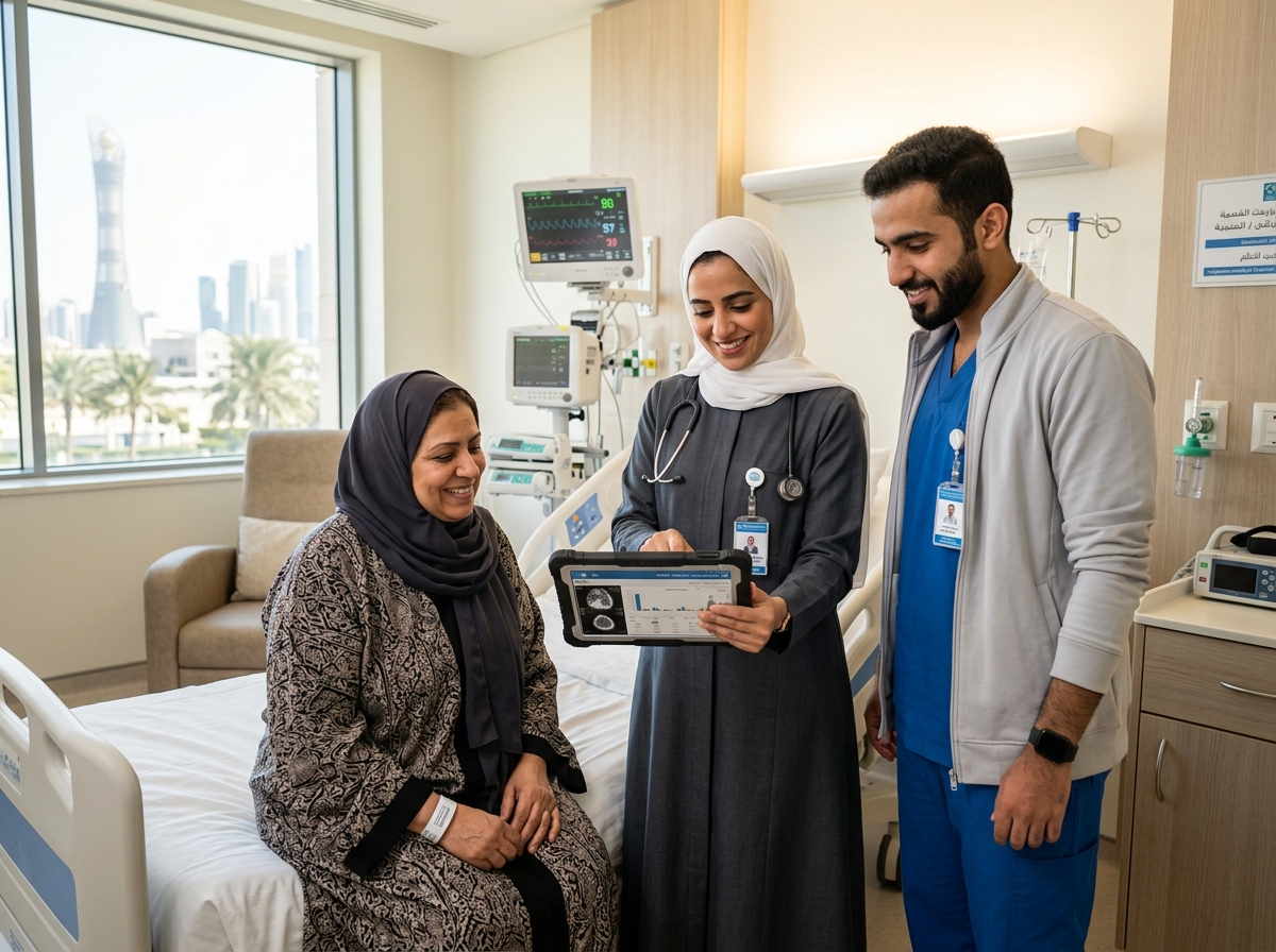 Enaya Doctors and Nurses in Clinical Consultation
